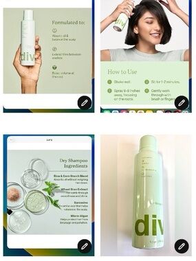 Dry Shampoo 
Divi dry shampoo 5.3 oz New